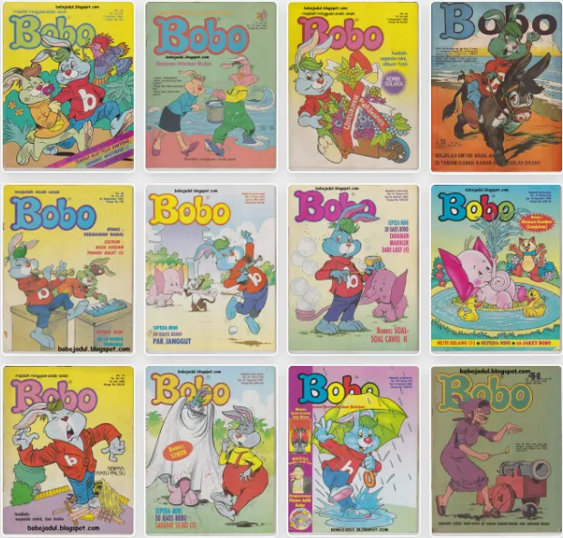 12 Cover Majalah Bobo dari berbagai era