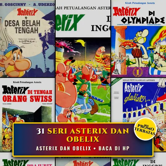Kolase Cover Asterix dan Obelix