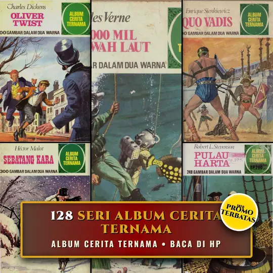 Kolase Cover Koleksi Sastra