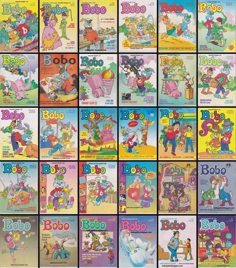 Kolase Cover Majalah Bobo Klasik