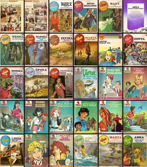 Kolase Cover Komik Nina
